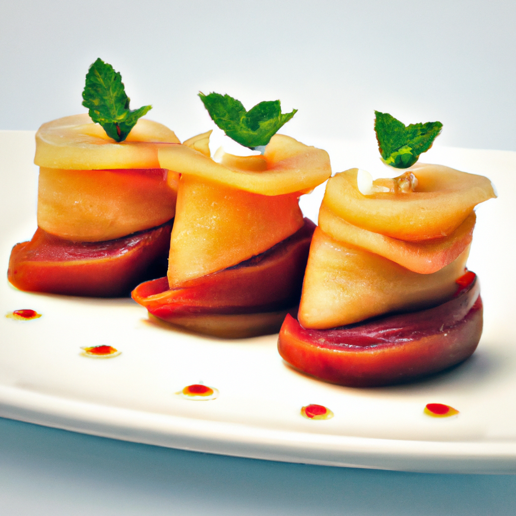 Gastronomía con luz natural — Imagen generada